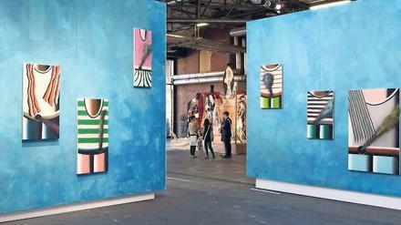 Baden gehen. Eine der besten Kojen der Art Berlin Contemporary 2016: Bilder von Andreas Schulze bei Sprüth Magers.