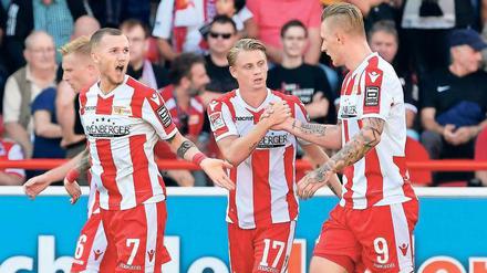 Der letzte Schrei. Marcel Hartel (links) kam im Sommer vom 1. FC Köln nach Köpenick und hat sich gleich ins U-21-Team gespielt. 