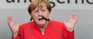 Bundeskanzlerin Angela Merkel auf Wahlkampftour in NRW. (Archiv)