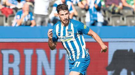 Plötzlich torgefährlich. Drei Spiele, drei Tore. Für Mathew Leckie läuft es bei Hertha BSC blendend. Der Australier hat bisher alle Saisontore der Berliner erzielt. 