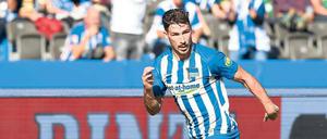 Plötzlich torgefährlich. Drei Spiele, drei Tore. Für Mathew Leckie läuft es bei Hertha BSC blendend. Der Australier hat bisher alle Saisontore der Berliner erzielt. 
