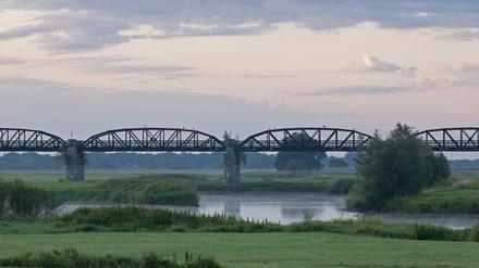 Die zwischen 1870 und 1873 errichtete Brücke über die Elbe war mehr als 1000 Meter lang.
