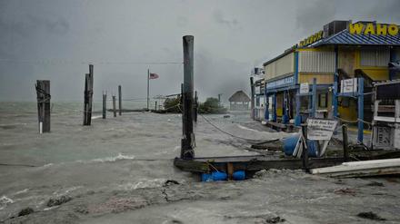 Die Florida Keys bekamen die Wucht von "Irma" am frühen Sonntagmorgen (Ortszeit) zu spüren.