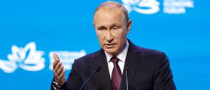 Der russische Präsident Wladimir Putin telefonierte am Montag mit Bundeskanzlerin Angela Merkel.