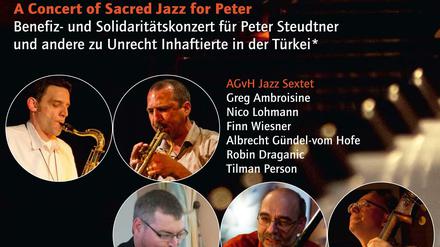 A concert for Peter: Plakat zum Solikonzert in der Gethsemanekirche.