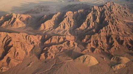 Das Sinai-Gebirge in Ägypten. 