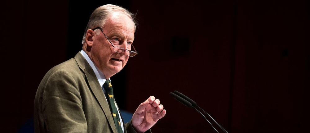 Alexander Gauland, AfD-Spitzenkandidat für die Bundestagswahl 2017. 