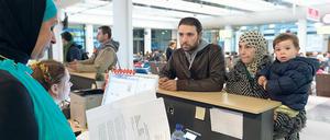 Flüchtlinge in Berlin bei der Registrierung. Die meisten Anträge von Türken werden abgelehnt.