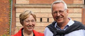 Andrea Theissen übergibt das Kommando an Peter Hartmann.