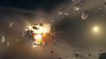 Jenseits des Mars zieht sich ein Asteroidengürtel durch das Sonnensystem - allerdings noch nicht so lange wie bisher gedacht. 