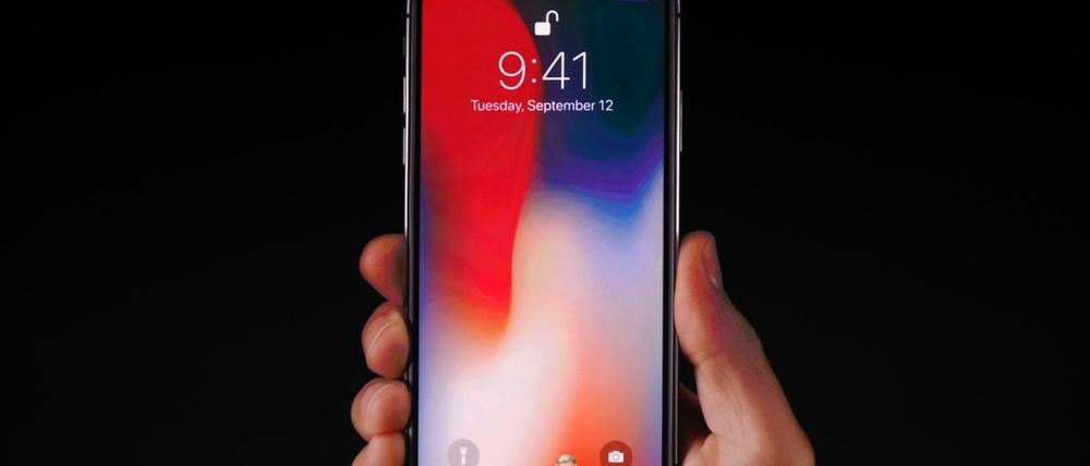 So sieht es aus: das neue iPhone X.