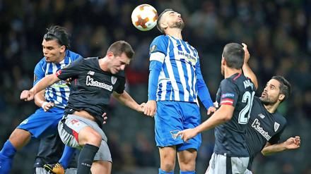 Rackerte sich ab. Ein Tor wollte Vedad Ibisevic gegen Bilbao aber nicht gelingen.