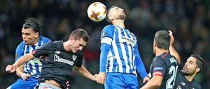 Rackerte sich ab. Ein Tor wollte Vedad Ibisevic gegen Bilbao aber nicht gelingen.