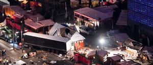 Verwüstung nach dem Massenmord. Der vom Tunesier Anis Amri geraubte Truck am 20.12.2016 am Breitscheidplatz in Berlin.