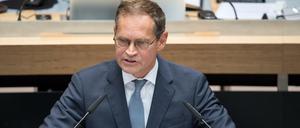 Michael Müller (SPD), Regierender Bürgermeister von Berlin, spricht am 14.09.2017.