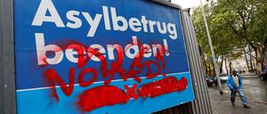 Auch die AfD nutzt neben Wahlplakaten die Sozialen Netzwerke für den Wahlkampf.