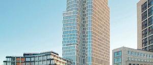 Der im vorigen Frühjahr eröffnete Hotel- und Büroturm "Upper West" markiert den Aufschwung am Breitscheidplatz. 