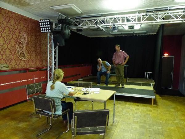 Probe des Kammertheaters im kleinen Saal der Neuen Kammerspiele.