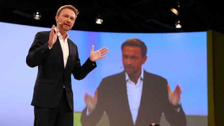 FDP-Chef Christian Lindner beim Parteitag in Berlin.