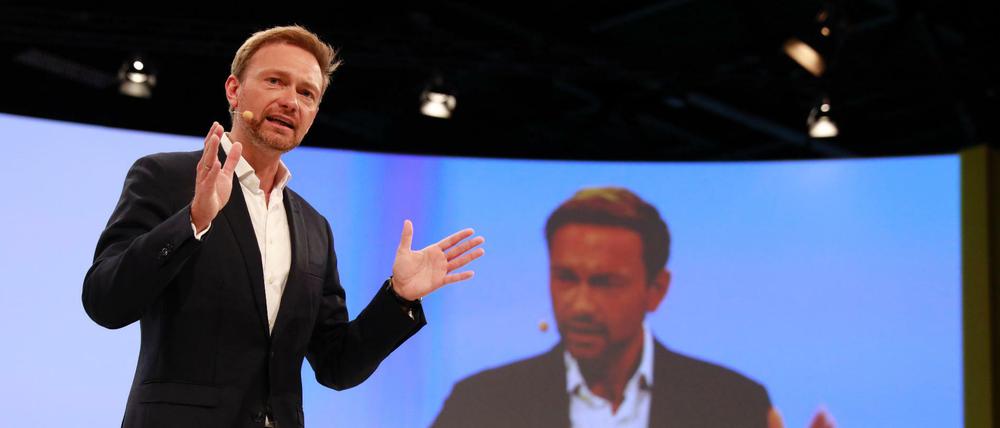 FDP-Chef Christian Lindner beim Parteitag in Berlin.