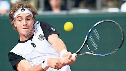 Retter der Nation? Jan-Lennard Struff führt das deutsche Team an und soll wie schon 2016 in Berlin gegen Polen zum Relegationshelden werden. Damals gewann der 27-Jährige seine beiden Einzel. 