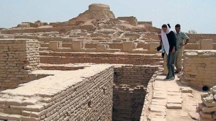 Ruinen der Zitadelle von Mohenjo Daro.