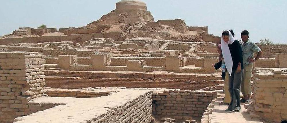 Ruinen der Zitadelle von Mohenjo Daro.