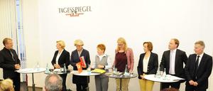 Die Berliner Spitzenkandidaten standen dem Tagesspiegel Rede und Antwort.