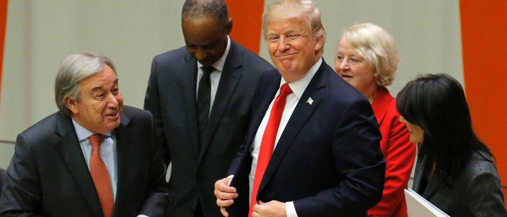 US-Präsident Donald Trump bei den Vereinten Nationen in New York.