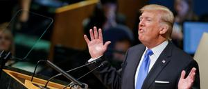 US-Präsident Donald Trump bei seiner ersten Rede vor der UN-Vollversammlung.