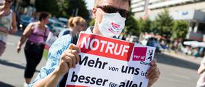 Streikfreudig. Immer wieder kommt es an der Charité zu Arbeitskämpfen, hier ein Archivbild.