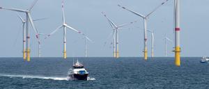 Der Windpark "Nordsee 1" steht vor der ostfriesischen Insel Spiekeroog in Niedersachsen. 