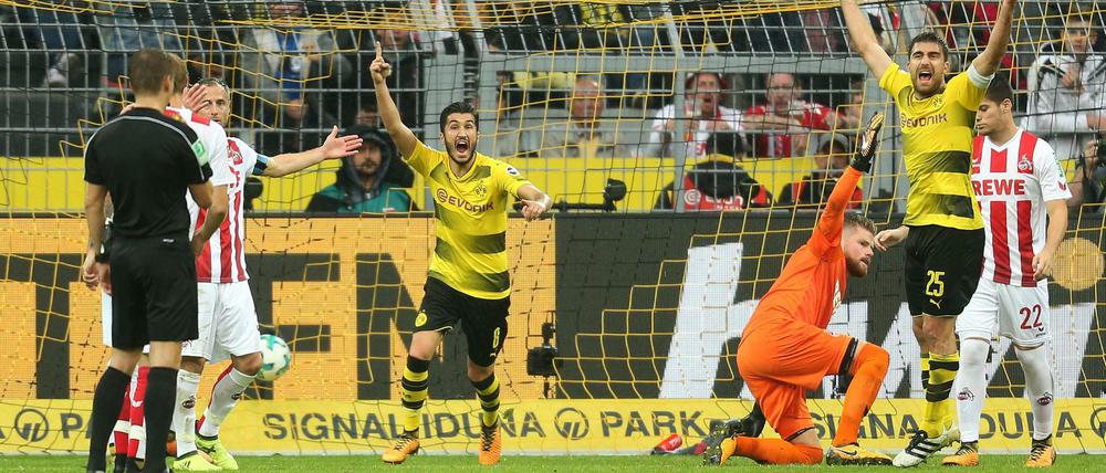 Diskussionen gab es um das Dortmunder 2:0 gegen Köln.