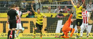 Diskussionen gab es um das Dortmunder 2:0 gegen Köln. 