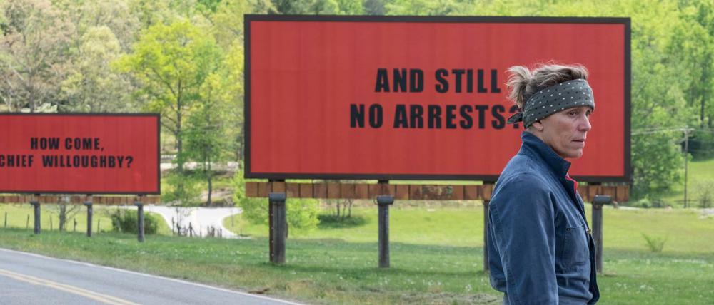 Der Film "Three Billboards outside Ebbing, Missouri" mit Frances McDormand wurde in Toronto zum Sieger gekürt.