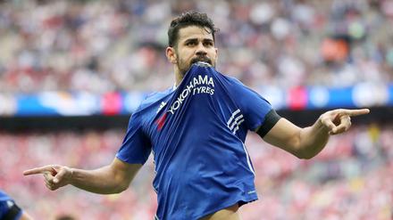 Bild aus der Vergangenheit: Diego Costa wird vermutlich nicht mehr für Chelsea, sondern bald wieder für Atletico jubeln. 