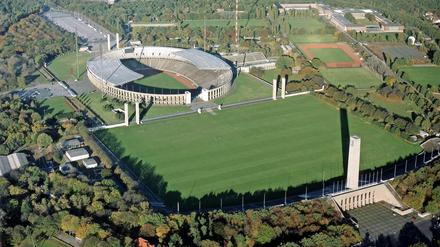 Passt Lollapalooza hierhin? Das Charlottenburger Olympiagelände mit dem Maifeld und dem Olympiastadion.