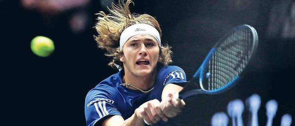 Sportlich top. Beim Laver Cup in Prag gewann Alexander Zverev seine beiden Matches und verhalf Europa damit zu vier Punkten.