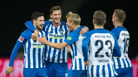 Mathew Leckie (links) ist bisher mit Abstand Herthas bester Torschütze. 