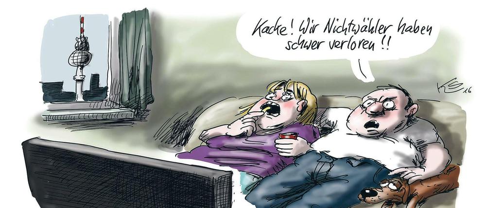 Nichtwähler sind meist von der Politik enttäuscht.