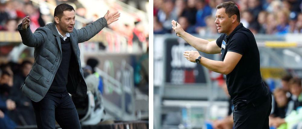Aus schick mach leger. Bei seiner Premiere als Cheftrainer am 7. Februar 2015 hatte sich Pal Dardai elegant gekleidet, heute tritt Hertha erneut in Mainz an. Mittlerweile bevorzugt der Trainer an Spieltagen allerdings Trainingsanzüge. 