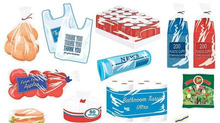 Ob Brot oder Salat: Sehr viele Lebensmittel werden in Plastik verpackt. 