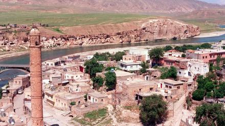 Das historische Städtchen Hasankeyf im Südosten der Türkei.