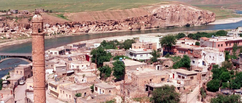 Das historische Städtchen Hasankeyf im Südosten der Türkei.