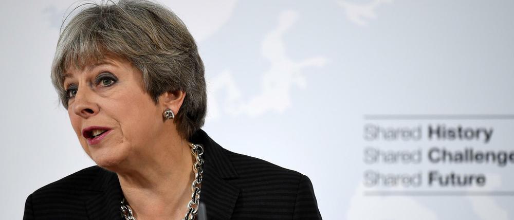 Theresa May in Florenz.