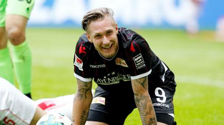 Das Lachen ist zurück. Sebastian Polter hat Union mit einem Dreierpack zum Sieg geschossen. 