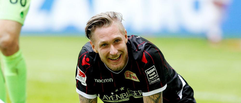 Das Lachen ist zurück. Sebastian Polter hat Union mit einem Dreierpack zum Sieg geschossen.