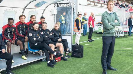 Die haben Großes vor. Östersund mit Trainer Graham Potter hat in den Play-offs Galatasaray Istanbul ausgeschaltet und will bald in die Champions League. 