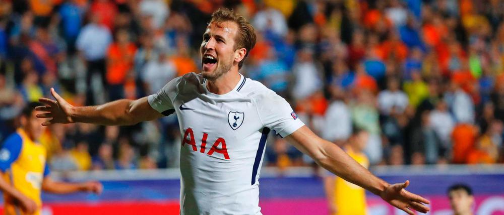 Durfte dreimal jubeln: Tottanhams Harry Kane.