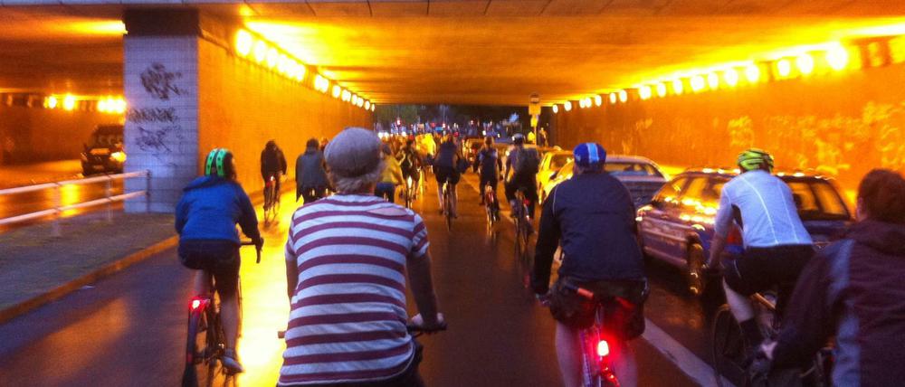 Die Critical Mass fährt seit 1997 durch die Stadt.